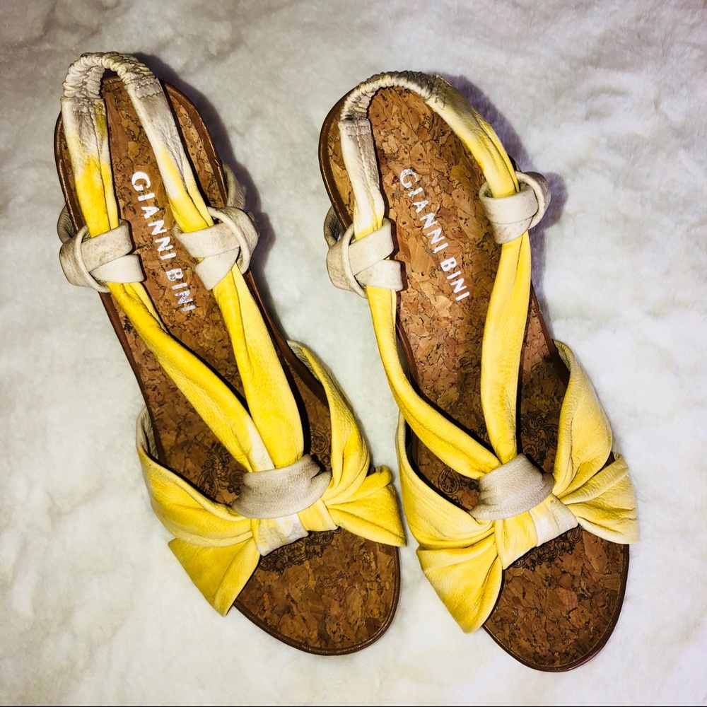 Gianni Bini Yellow Heels